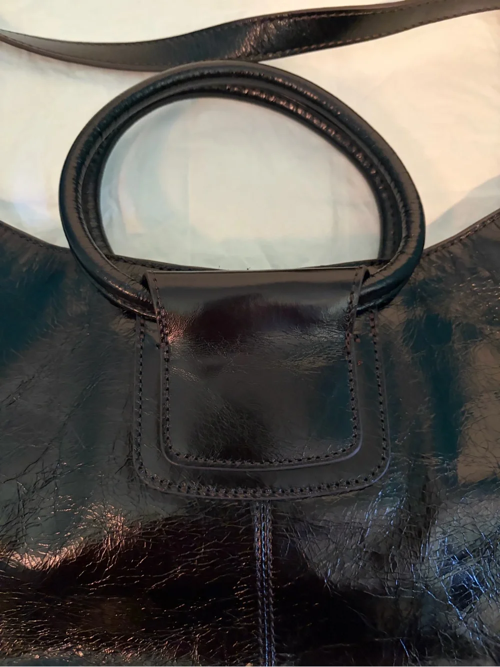 HOBO Black Shelia Crossbody bag with Top Handles